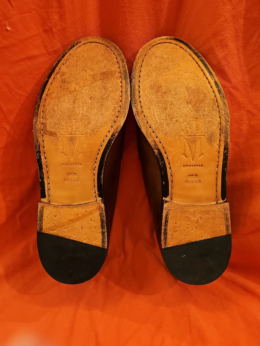 3DM Lifestyle Spectator Penny Loafers Brown White Two Tone